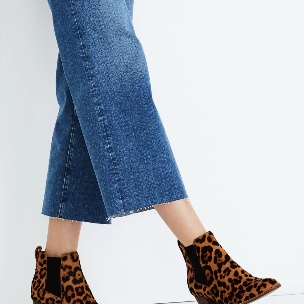 Madewell The Regan Boot in Leopard Calf Hair size7.5